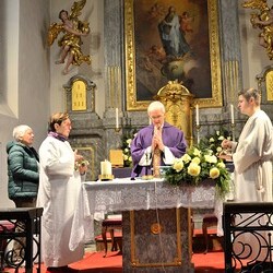 Seelsorger Josef Hacker und sein heutiges Team