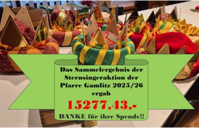 Danke für Eure Spenden